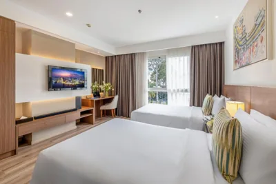 Studio Twin avec vue sur la ville — T-Ritz Saigon Hotel & Apartment